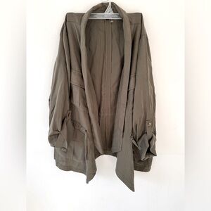 Reitmans Taupe Casual open front blazer